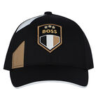 Boys Black Logo Cap, 1, hi-res